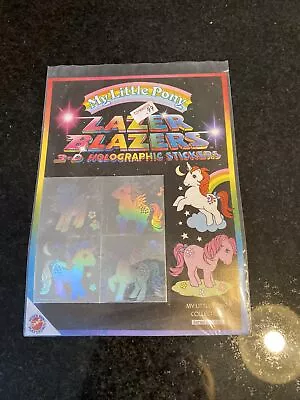 Buy Vintage MLP My Little Pony Laxer Blazers 3D Holographic Stickers 1983 Hasbro • 29.99£