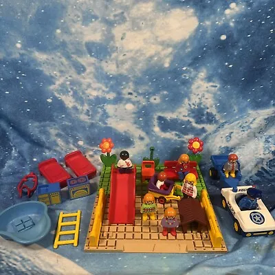 Buy Playmobil 123 Park Playground Bundle Slide Figures Children Kids Bed Bench • 14.99£