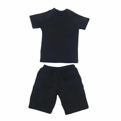 Buy Male Round Neck Short Sleeves Casual Shorts Set 1/6 Clothes For 12'' Hottoys • 13.30£