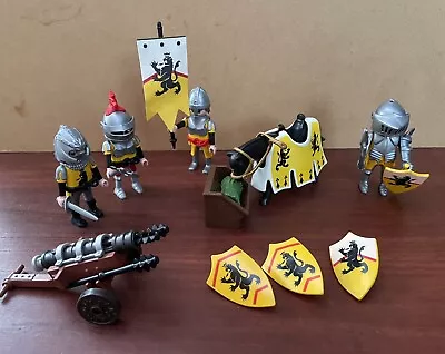 Buy Playmobil Lion Knights Troop Job Lot - Horse - Canon Sheilds • 12£