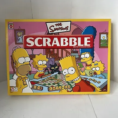 Buy The Simpsons Scrabble - Mattel 2005 100% Complete • 14.99£