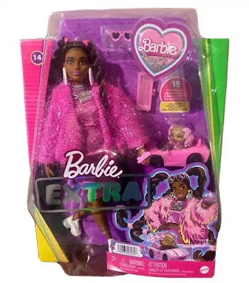 Buy Mattel - Barbie Extra Doll Curvy Brown Hair With Logo Necklace / From Assort -  • 30.56£