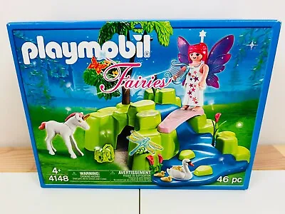 Buy PLAYMOBIL FAIRIES 4148 Fairy Garden Unicorn Playset 46 Pieces! • 10£