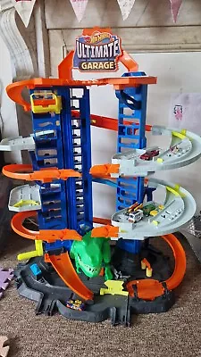 Buy Hot Wheels Ultimate Garage Multi-Level Track Moving T-Rex Used Very Good Conditi • 45£
