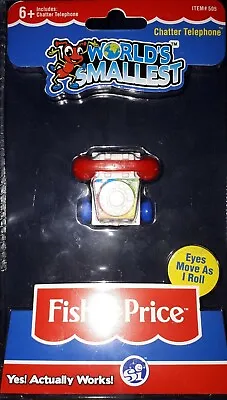 Buy Worlds Smallest Fisher Price Chatter Telephone (works) • 18.95£