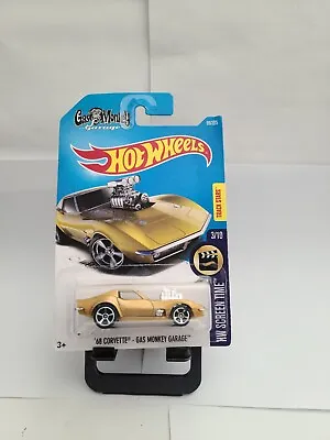 Buy 2015 Hot Wheels Gas Monkey Garage'68 Corvette Gold HW Screen Time 3/10 N50 • 5.94£