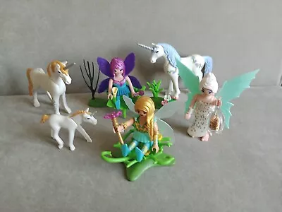 Buy Playmobil Fairy Unicorn Bundle. Figures, Plants, Seats, Accessories  • 11.50£