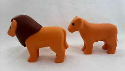 Buy Playmobil 123 Lion Lioness. Wild Zoo (lot Of  2) • 2.99£