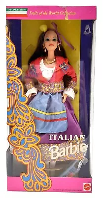 Buy 1993 Dolls Of The World Italian Barbie Doll / DotW / Mattel 2256, NrfB, Original Packaging • 56.42£