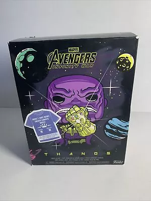 Buy Funko Pop Marvel Avengers Infinity War Thanos Boxed Pop And Thanos Tee Size M. • 14.95£