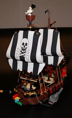 Buy Fabric Sail Set Compatible With 31109 Pirate Ship Pirate Ship, Skull • 25.66£