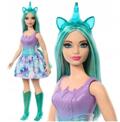 Buy BARBIE DREAMTOPIA UNICORN DOLL With Long Turquoise Hair HRR15 Mattel • 38.10£