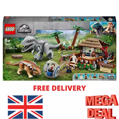 Buy 75941 LEGO Jurassic World Indominus Rex Vs. Ankylosaurus Dinosaur 537pcs Age 8+ • 189.99£