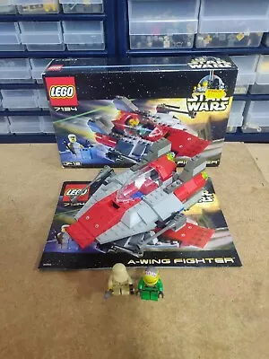 Buy Lego Star Wars 7134 A Wing Fighter 100% Complete With Box And Instructions  • 34.99£