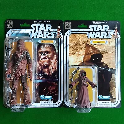 Buy Star Wars Black Series 40th Anniversary 6  Figures : Chewbacca & Jawa • 20£