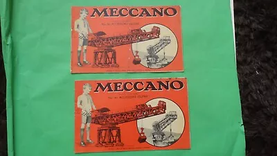 Buy Meccano 1953 Instruction Manuals Set 5A,6A- Showing The Giant Blocksetting Crane • 6.95£