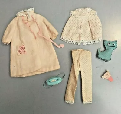 Buy Mattel Barbie Skipper Dream Time Vintage Outfit Pajama Dolls 1964/1966 • 60.50£