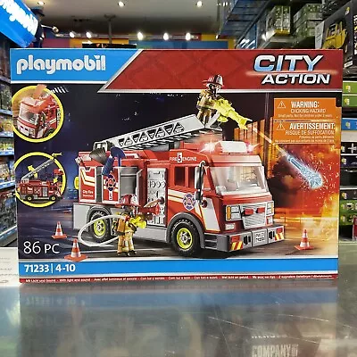 Buy Playmobil 71233 City Action Fire Engine NEW FOR 2023 • 34.99£