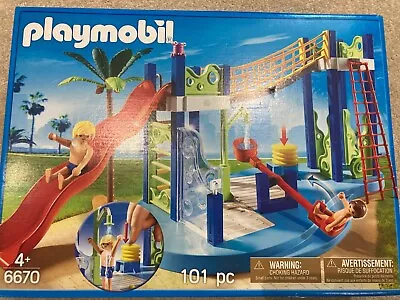 Buy Playmobil Water Playground (6670) Swimming Pool Park Summer Fun Activity Family • 14.99£