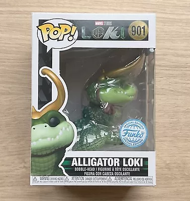 Buy Funko Pop Marvel Loki Alligator Loki #901 + Free Protector • 24.99£