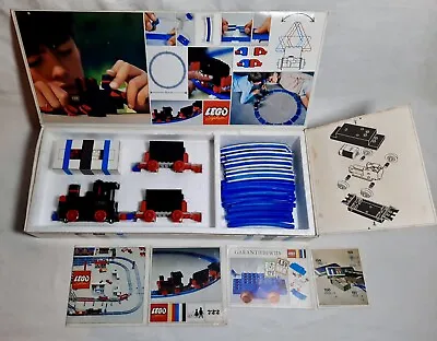 Buy Vintage LEGO System 722 - 12V Train & 2 Wagons Set - 1970 Boxed • 250£