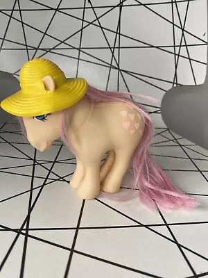 Buy Vintage My Little Pony PEACHY Gen 1 G1 1982 MLP With Yellow Hat 80s Mlp • 10.99£