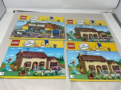 Buy LEGO INSTRUCTIONS ONLY Simpson's KWIK-E-MART #71016  & 71006 Lot MANUALS ONLY!! • 55.85£