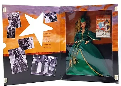 Buy Hollywood Legends Barbie Doll: Scarlett O'Hara Green Drapery Dress Mattel 12045 • 82.09£