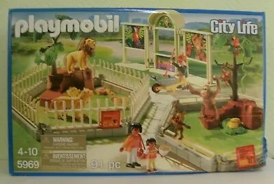Buy Playmobil City Life Large Zoo Lions + Monkeys 5969 From 2014 New & Original Packaging Zoo  • 76.87£