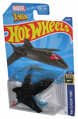Buy Hot Wheels HW Screen Time 4/10 (2021) Marvel X-Men Black X-Jet Toy Plane 60/250 • 12.92£