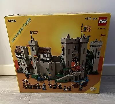 Buy LEGO Icons 10305 Lion Knights Castle & Minifigures Medieval 100% Complete • 264.99£