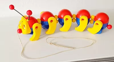 Buy Fisher Price Pull Along Caterpillar Toy Vintage 1980s Preschool Bright  Fun Baby • 9.49£