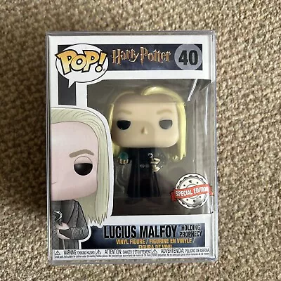 Buy Funko Pop Harry Potter Lucius Malfoy Holding Prophecy #40 + Free Protector • 1.04£
