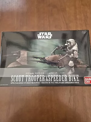 Buy Bandai Star Wars Scout Trooper & Speeder Biker Model Kit  • 124.50£