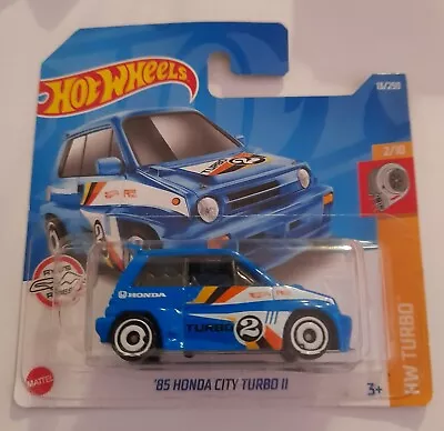 Buy Hot Wheels 85 Honda City Turbo II Blue Short Card • 2.50£