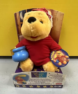 Buy Disney - Night Light Pooh - Winnie The Pooh - Fisher Price - Brand New - 1998 • 26.99£