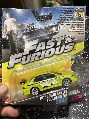 Buy Mattel Fast And Furious Mitsubishi Evo Mint Rare. Brians • 39£