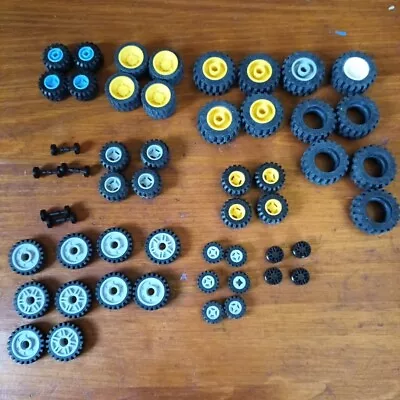 Buy Lego Wheels And Tyres Assorted Spares Parts Pieces • 8£