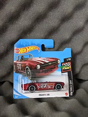 Buy Hot Wheels HW Race Day #9 Red Triumph TR6 2021 Excellent Short Card P01 Unopened • 3.45£
