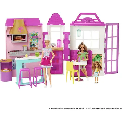 Buy Barbie Cook N Grill Restaurant Playset With Barbie Doll 30+ Piece & 6 Play Areas • 49.99£