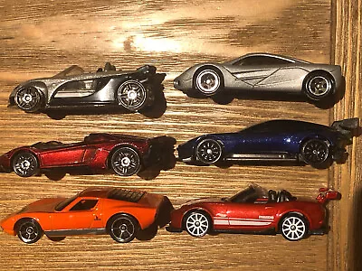 Buy Hot Wheels Supercar Bundle X6: Aston, Lambos, McLaren, Lotus, Mazda 1:64 Diecast • 15£