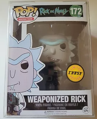 Buy Funko POP! Rick And Morty - Weaponized Rick #172 Chase - Funko Pop! Protector • 16.99£