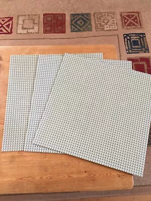 Buy Lego 3 Vintage Grey Base Plates 50 X 50 Studs From 1970’s • 30£