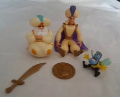 Buy Vintage Disney Figures Aladdin, And Genie (as A Bee), Mattel 1993, Sultan • 16£