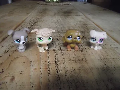 Buy Littlest Pet Shop Hasbro Set Of 4 Figures Dog,cat,animal • 13.99£