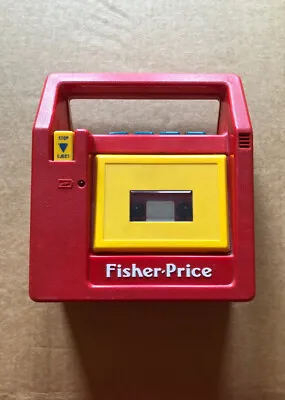 Buy Vintage Fisher-Price Children's Cassette Player — Unusual Colour, 1980s Era • 30£