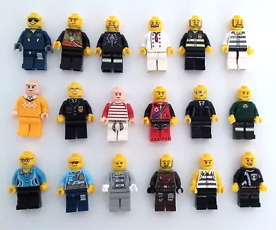 Buy LEGO Minifigures Bundle - Set Of 18 Minifigures, Chef, Pirate, Police, Business • 3£