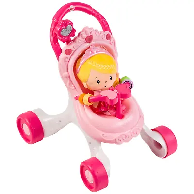 Buy Fisher-Price Princess Stroll Along Musical Walker And Doll Christmas Gift Set • 51.99£