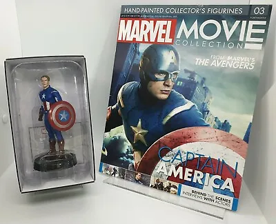 Buy #03 CAPTAIN AMERICA Eaglemoss Marvel Movie Figurine Collection • 8.99£