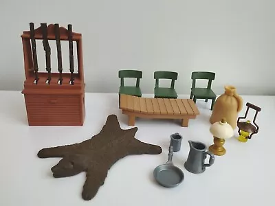 Buy Playmobil Furniture For Fort Sheriff Office Western  Guns Stand Bearskin  • 9£